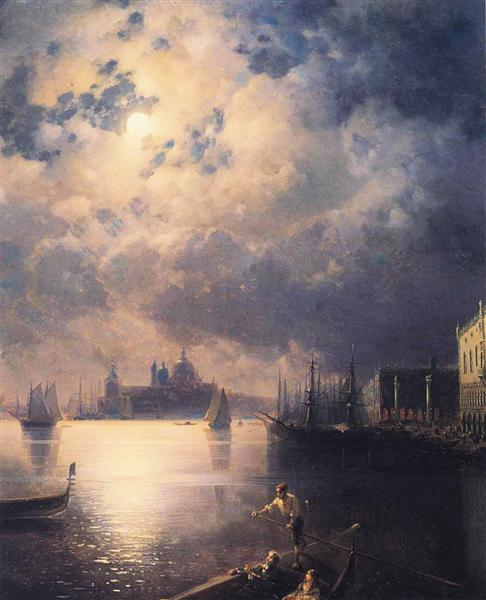 Byron in Venice - Ivan Aïvazovski