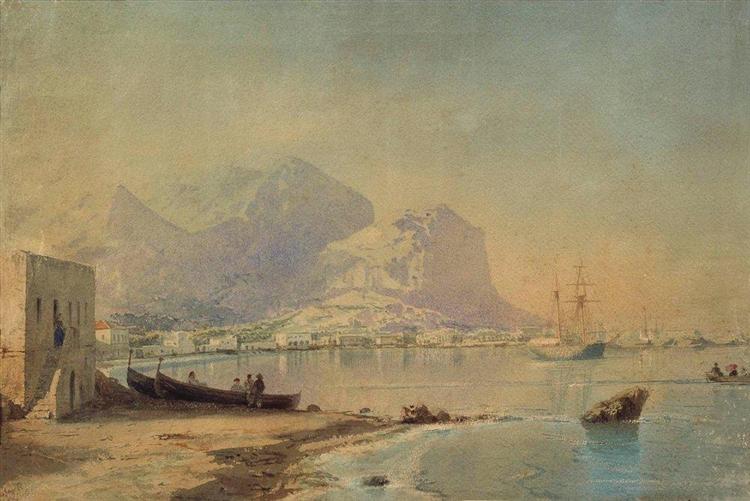 In harbour, 1842 - Iván Aivazovski