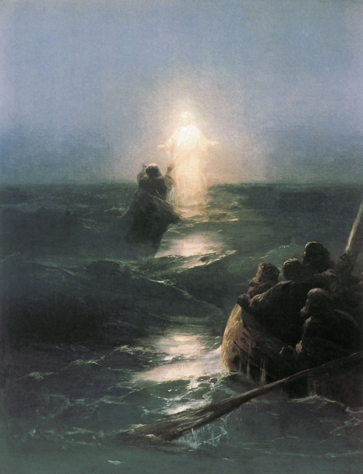 Jesus walks on water, 1888 Ivan Aivazovsky
