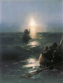 Ісус ходить по воді - Іван Айвазовський