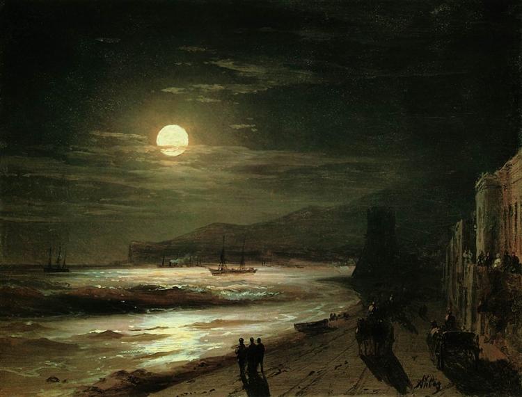 Moon Night, 1885 - 伊凡·艾瓦佐夫斯基