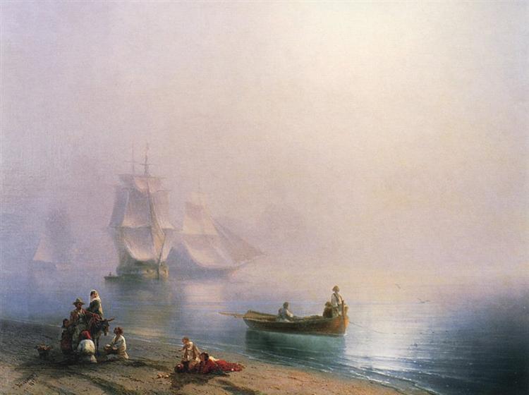 Morning in the Bay of Naples, 1873 - Iván Aivazovski