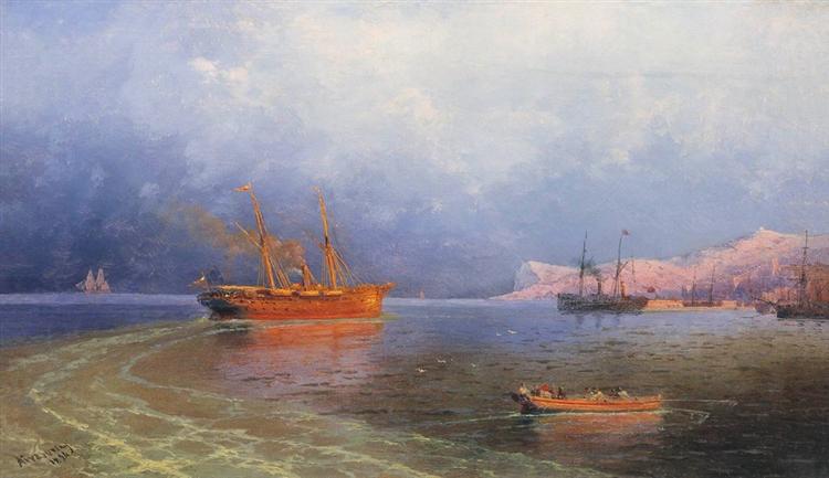 Near coast of Yalta, 1894 - Iván Aivazovski