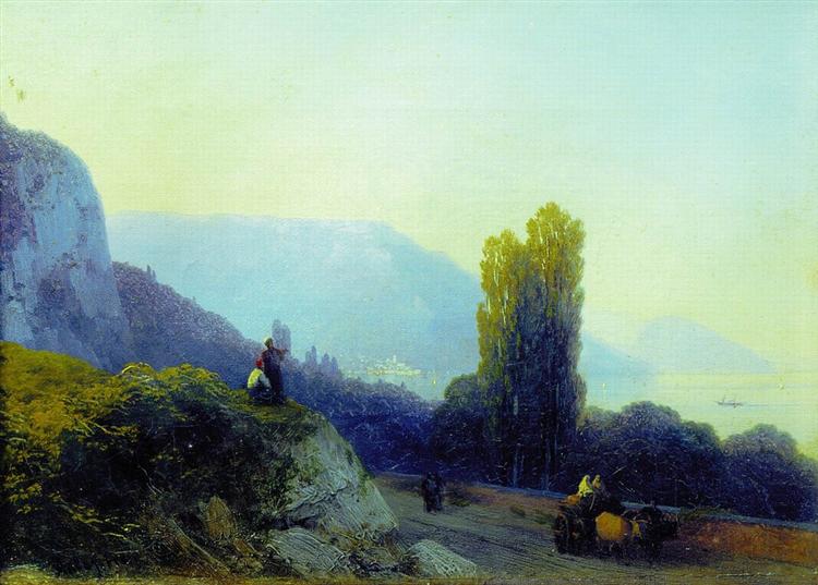 On the way to Yalta, 1860 - Ivan Konstantinovich Aivazovskii