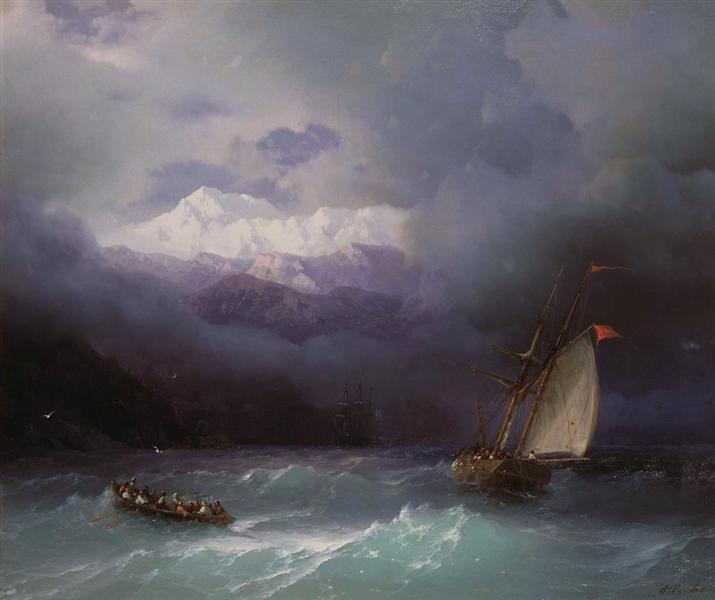 Stormy Sea, 1868 - Ivan Konstantinovich Aivazovskii