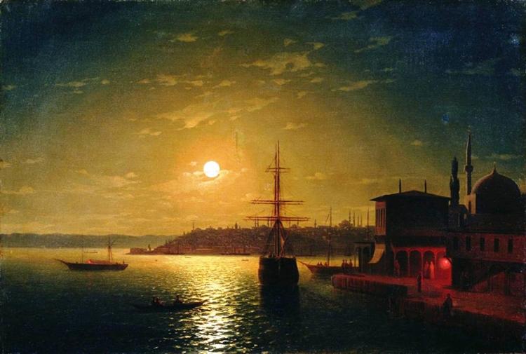 The Bay Golden Horn, 1845 - Ivan Konstantinovich Aivazovskii