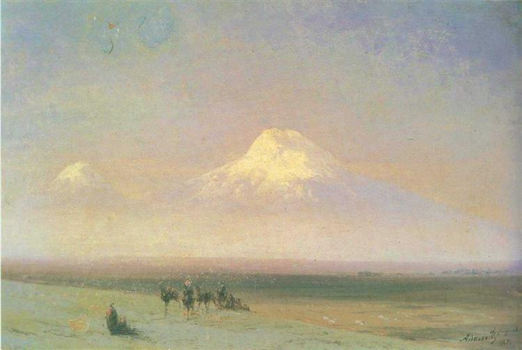 The mountain Ararat, 1885 - Ivan Konstantinovich Aivazovskii