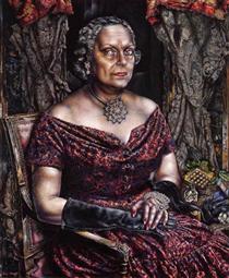 Portrait of Mary Block - Айвен Олбрайт