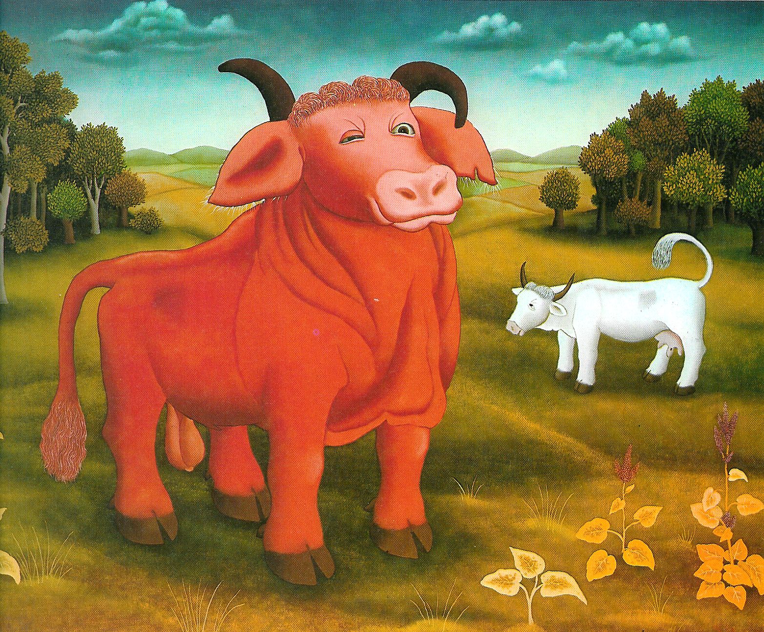 The red bull, 1972 - Ivan Generalic - WikiArt.org