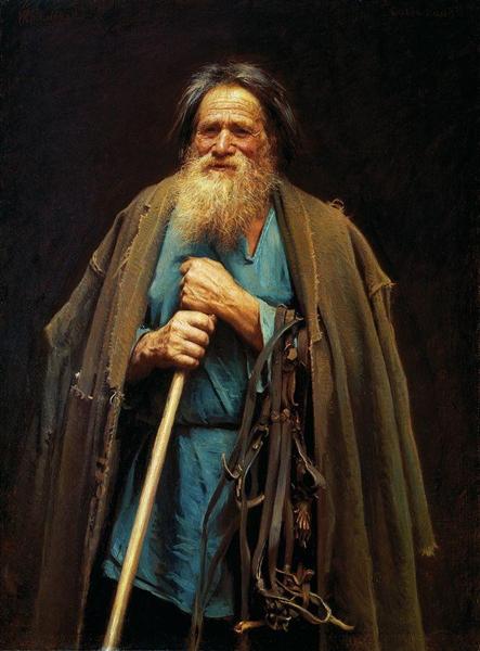 Peasant with a bridle, 1883 - Iván Kramskói