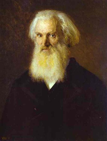 Portrait of the Artist Mikhail Dyakonov, 1875 - Иван Крамской