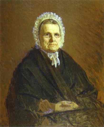 Portrait of Theodora Saltykova, the Painter`s Mother in Law, 1875 - 伊凡·克拉姆斯柯依