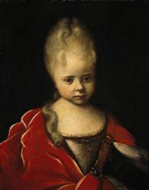 Portrait of Elizaveta Petrovna as a child - Иван Никитин