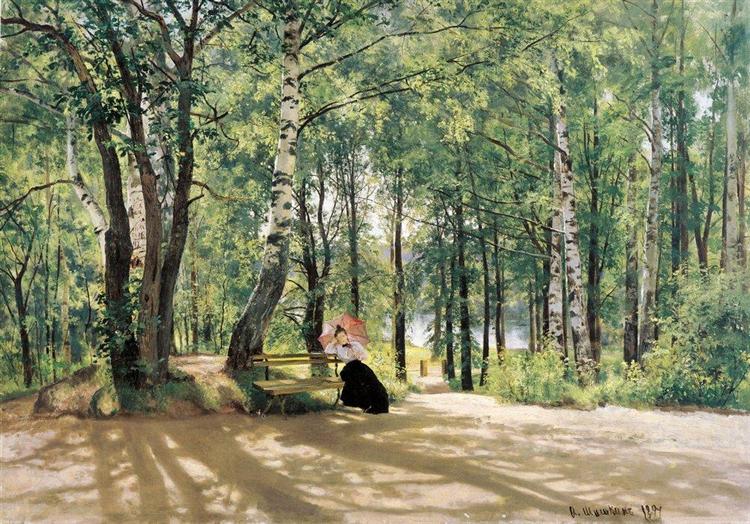 At the Summer Cottage, 1894 - Iwan Iwanowitsch Schischkin
