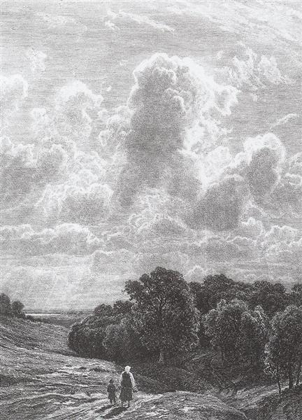 Облака над рощей, 1878 - Иван Шишкин