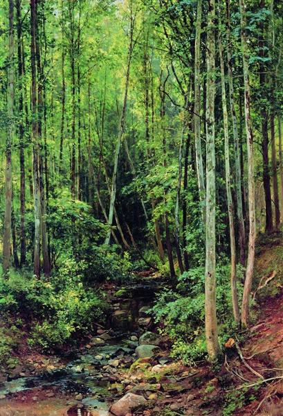 Forest-aspen, 1896 - Iwan Iwanowitsch Schischkin