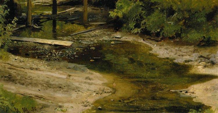 Forest River, 1895 - Iván Shishkin