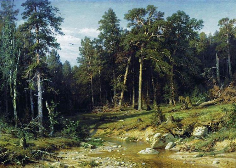 Pine Forest in Vyatka Province, 1872 - Ivan Shishkin
