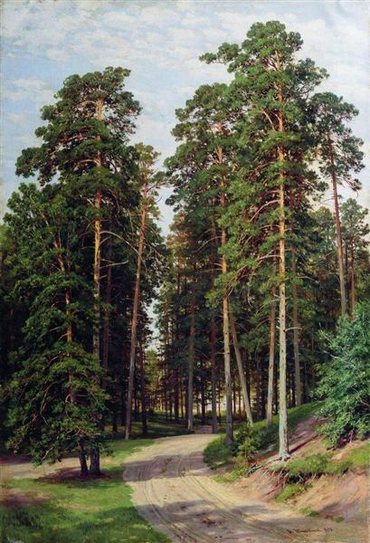 Солнце в лесу, 1895 - Иван Шишкин