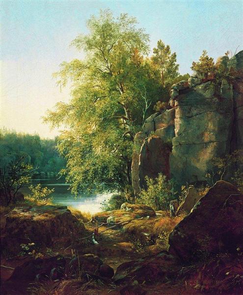 View on the Island of Valaam, 1858 - Iwan Iwanowitsch Schischkin