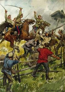A revolta dos camponeses no estado do Príncipe Shahovskoy - Ivan Vladimirov