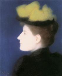Portrait of Margit Piátsek - Йожеф Рипль-Ронаи