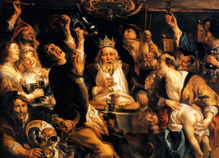 The King Drinks, 1640 - Jacob Jordaens