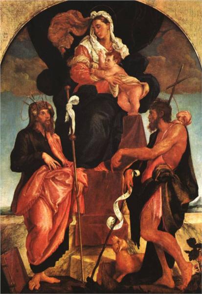 Madonna and Child with Saints, 1545 - 1550 - Jacopo Bassano