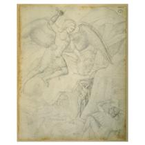 St Michael Defeating Satan - Iacopo Bellini