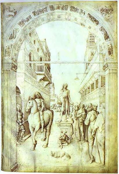 St John the Baptist Preaching, c.1441 - c.1450 - Jacopo Bellini