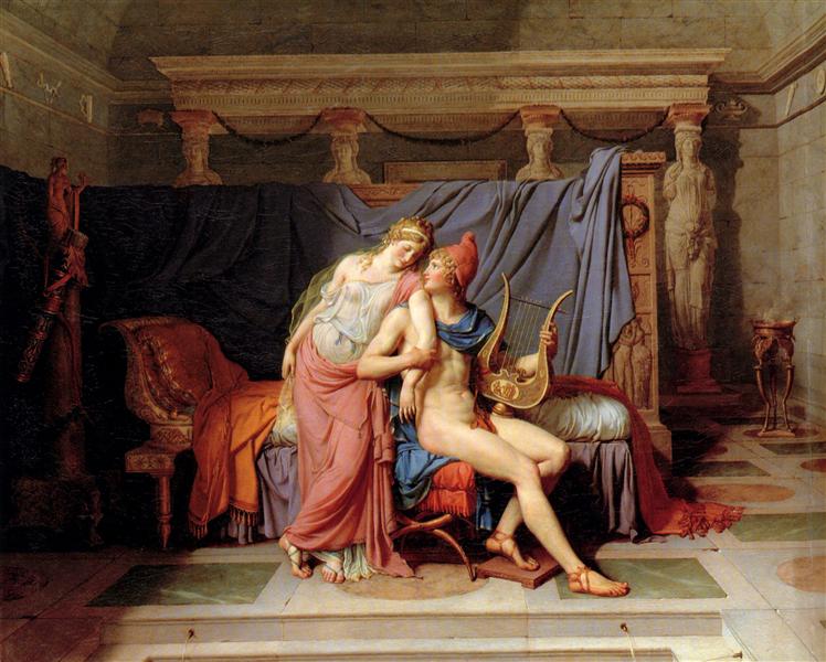 Les Amours de Pâris et d'Hélène, 1788 - Jacques-Louis David