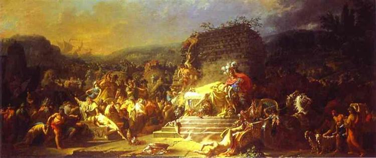 The Funeral of Patroclus, 1778 - 雅克-路易‧大衛