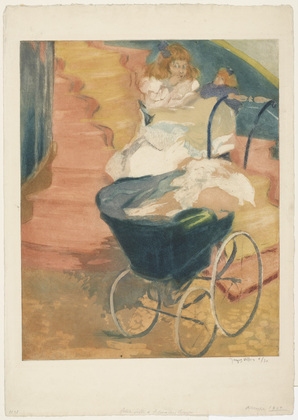 Little Girl on a Red Staircase, 1900 - Jacques Villon