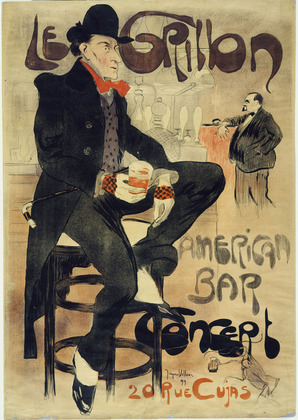 The Cricket, American Bar (Le Grillon, American Bar), 1899 - Жак Вийон
