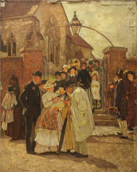 Christening Sunday (South Harting, Sussex), 1887 - James Charles