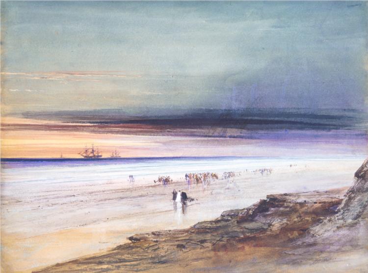 Beach Scene, 1865 - James Hamilton