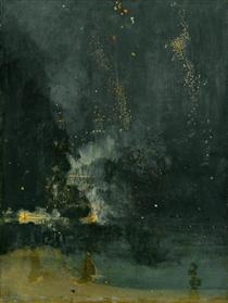 Nocturne in Black and Gold – the Falling Rocket - James McNeill Whistler