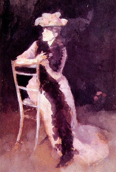 Rose and Silver Portrait of Mrs Whibley, 1894 - 1895 - Джеймс Эббот Макнил Уистлер
