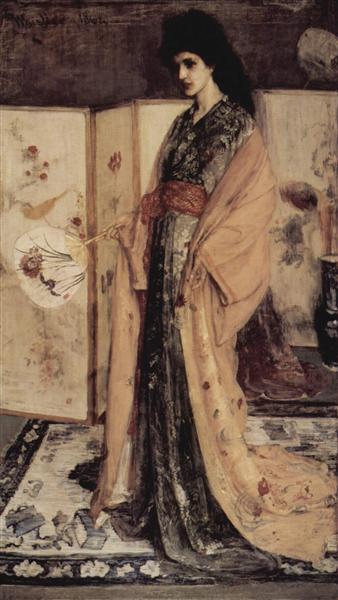 The Princess from the Land of Porcelain (Sketch for Rose and Silver), 1863 - 1864 - James McNeill Whistler