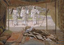Abraham and the Three Angels - James Tissot
