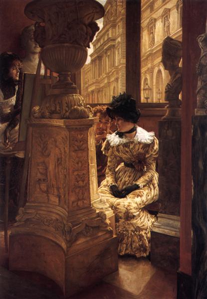 In The Louvre, 1883 - 1885 - James Tissot