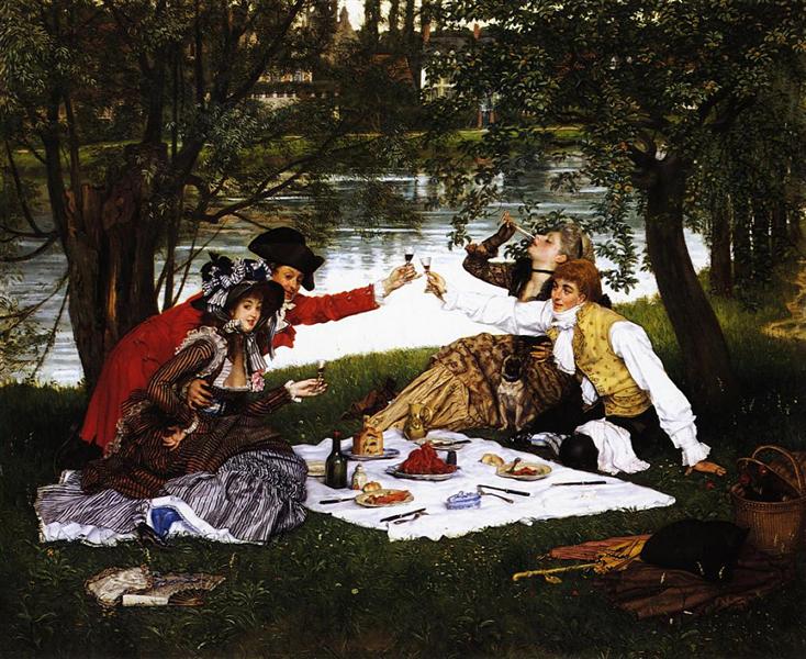 Picnic 1870 James Tissot WikiArt