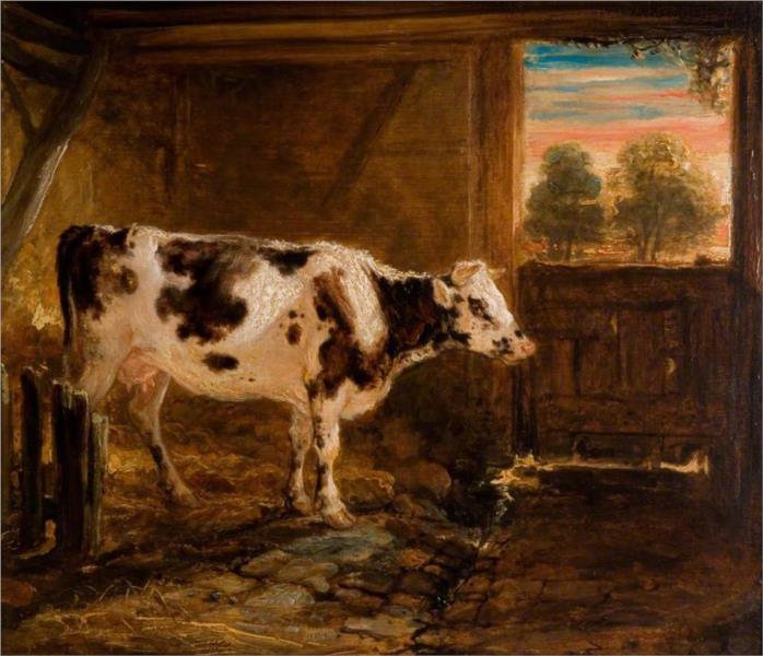 Cow in Barn - James Ward