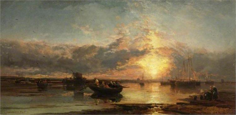Seascape, Sunset, 1886 - James Webb