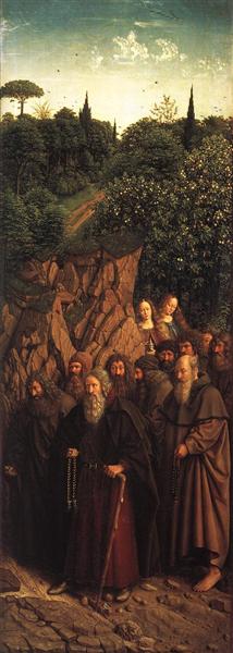 Гентский алтарь (деталь), 1432 - Ян ван Эйк