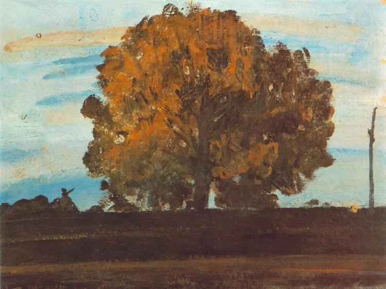 Great Tree at Mártély, 1910 - Janos Tornyai