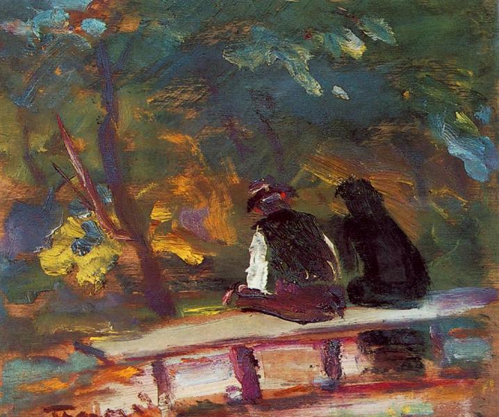 On the Bench, 1934 - Janos Tornyai