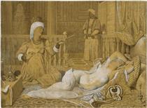 Odalisque with Slave - Jean-Auguste-Dominique Ingres