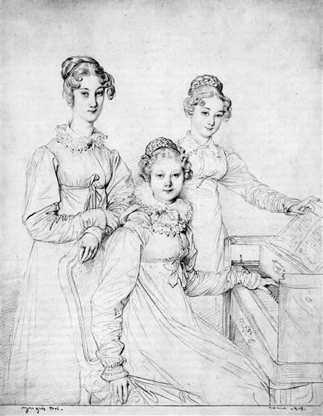 The Kaunitz Sisters, 1818 - Jean Auguste Dominique Ingres