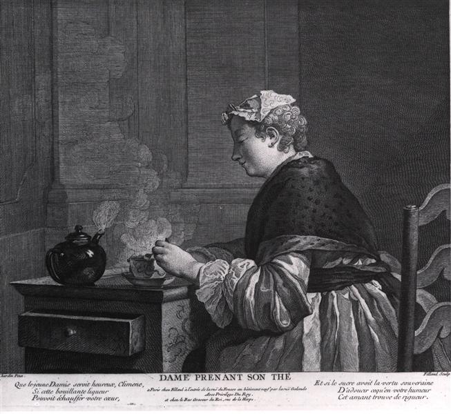 A lady who takes tea - Жан Батист Симеон Шарден